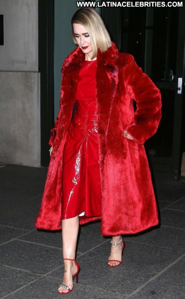 Sarah Paulson New York New York Celebrity Posing Hot Hot Beautiful